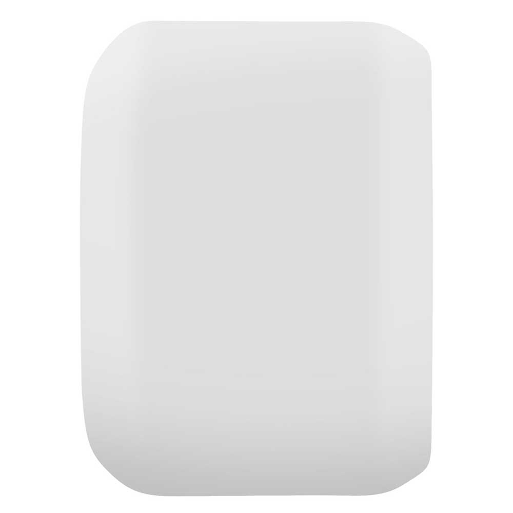 A 60mm Bullet Riot Vomits White 97a Slime Balls Wheel, rectangular with rounded edges and a smooth surface, is photographed against a white background.