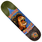 The Doobie Grimple OBV 8.5x31.6 Deck by Anti Hero Skateboard features a bold, roaring lion graphic and THE UNNAMABLE DOOBIE GRIMPLE STIX text in red and yellow, plus a small colorful logo at the bottom.