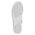 The image shows the white textured sole of the JR9499 Earth Color Tyshawn Adidas Skateboarding Suede Shoes, with a zigzag geometric tread pattern, cupsole construction, and the Adidas logo embossed at the center.