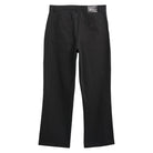 The JX6827 Black Kader Sylla Pant Adidas is shown from the back, featuring two rear pockets, a small waistband label, durable cotton twill fabric, a straight-leg cut, and minimal detailing.