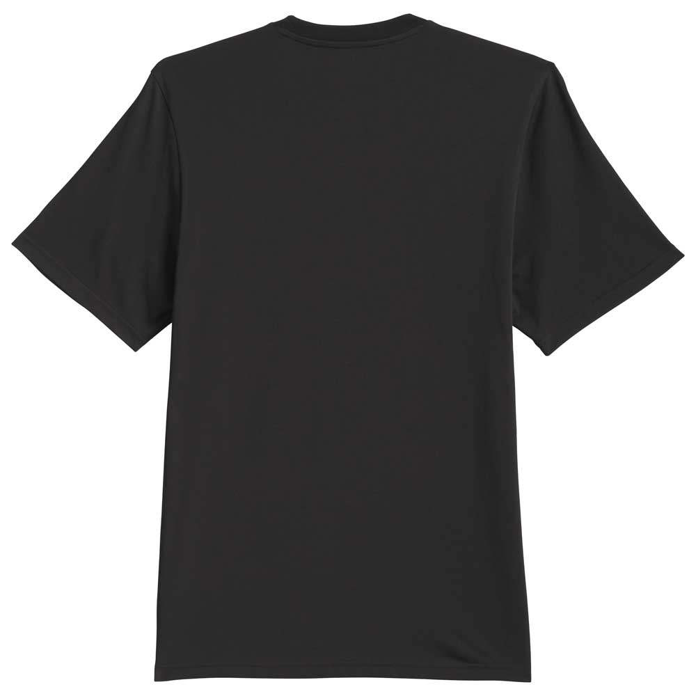 The Kogan Dog Tee Black Blue KC6304 by Adidas Skateboarding is a plain black short-sleeve t-shirt, shown from the back and laid flat on a white background.