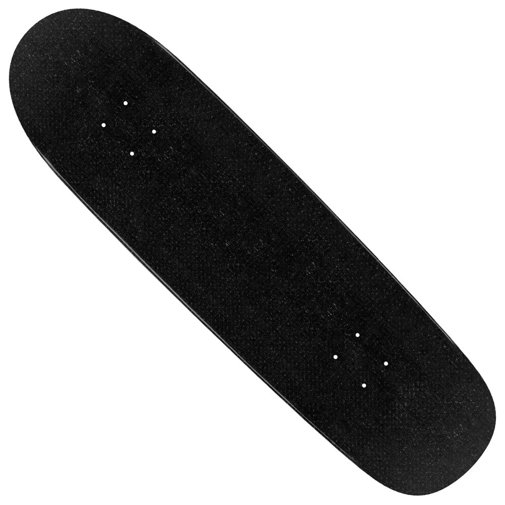 The McGill Skull Pro Flight Deck 8.97x32.3 Red Foil Powell Peralta is shown from above, featuring textured grip tape and pre-drilled truck holes—engineered for everlasting pop and a longer lasting deck.