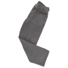 A pair of Dickies Skateboarding P415259 Loose Double Knee Woven Denim Jeans in Grey Wash Tinted, folded to show front pockets, belt loops, and the Dickies logo tag near the cuff, displayed on a white background.