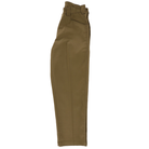 The P415315 Mike Anderson Dark Olive Twill Pant by Dickies Skateboarding is a high-waisted, straight-leg pant with belt loops and front pockets, shown from the side against a white background.