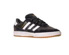 The JI 0846 Black White Gum Tyshawn 2 II Adidas Skateboarding Shoes feature premium leather suede, three white stripes, gold TYSHAWN text, a white midsole, and a light brown rubber outsole for style and performance.