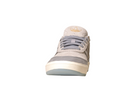 A front view of the JI0848 Granite White Tyshawn 2 II Adidas Skateboarding shoe in grey with a beige sole on a white background. The Adidas logo appears on the tongue, showcasing its classic leather and suede skateboarding design.