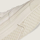Close-up of the VN000D9Z2N1 Atiba Oatmeal Suede Skate Wafflecup Half Cab Vans shoes, showing textured grip on the sole, Wafflecup construction, and detailed stitching against a plain background.