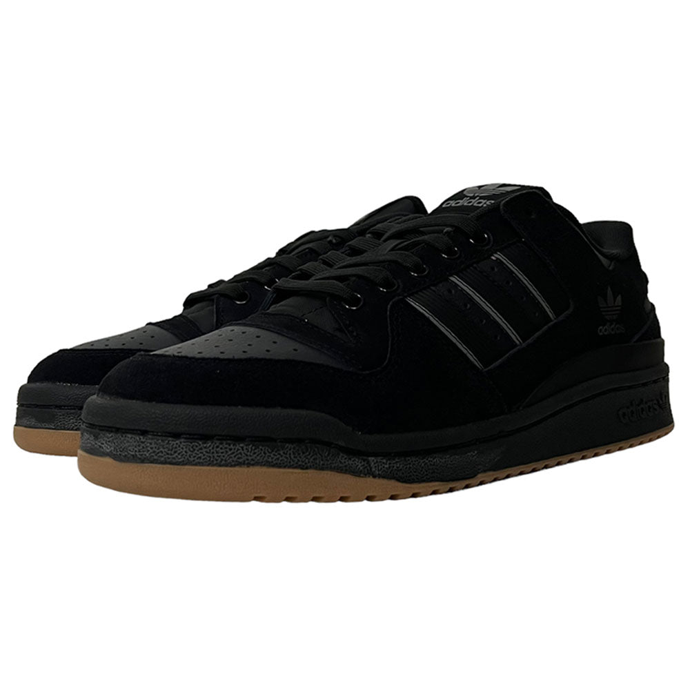 Adidas Forum 84 Black Carbon Grey Suede Leather Shoes