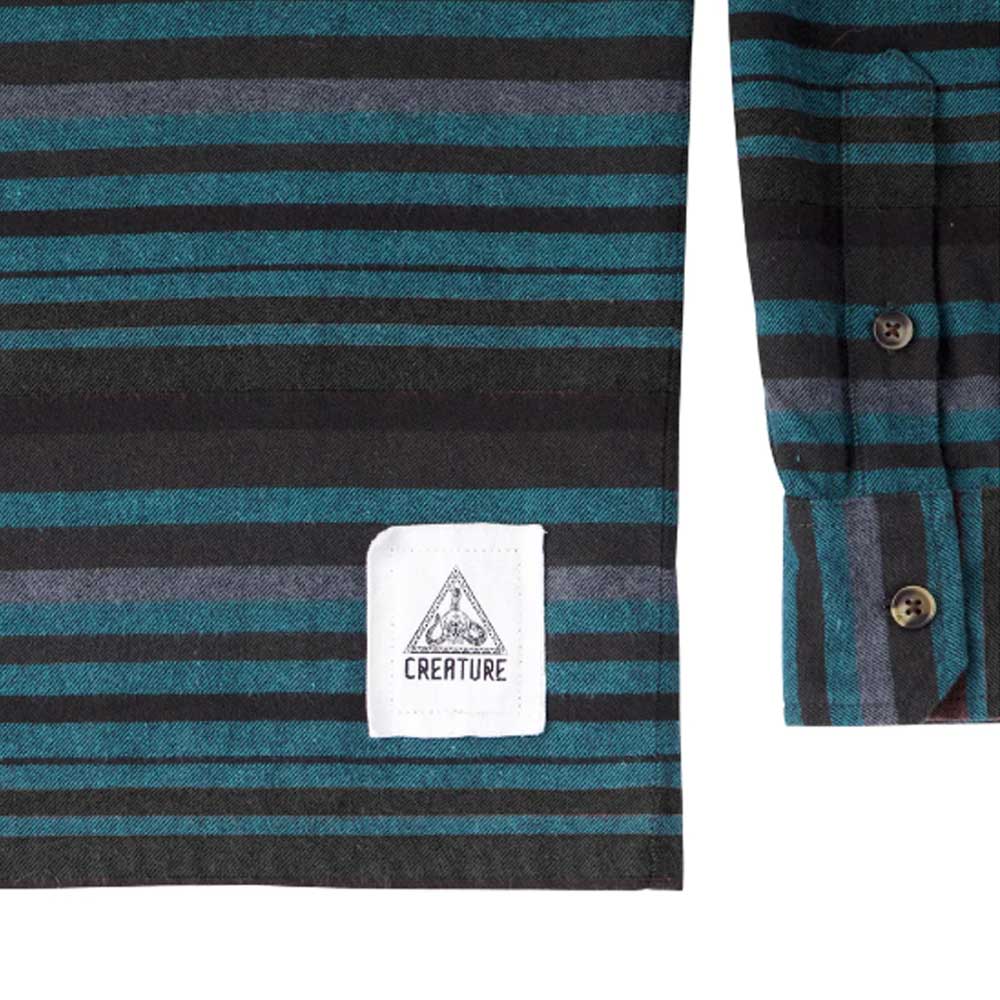Creature Take Warning Longsleeve Top Flannel Dusk