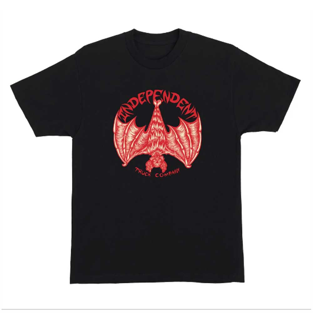 Independent Trucks Night Prowlers Tee Black Heavyweight Mens