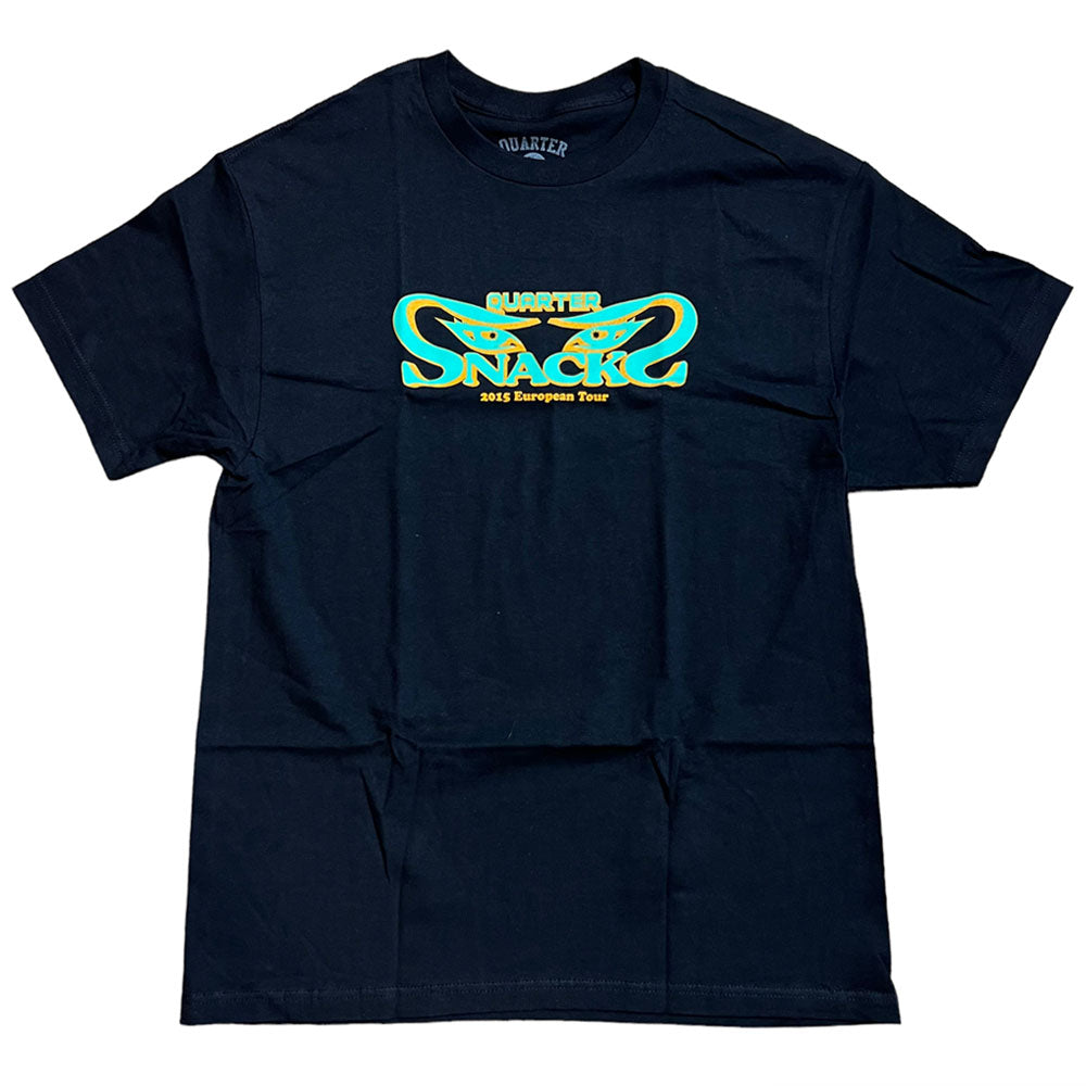 Quartersnacks Tee Euro Tour Black