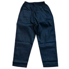 A pair of Texas Icon Black Southside 94 Pants with an elastic waistband and side pockets, shown laid flat on a white background—perfect loose-fitting skate pants inspired by Southside skateboarding style.