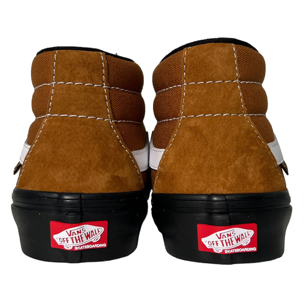 Vans Skate Grosso Mid Brown Black Pig Suede Shoes