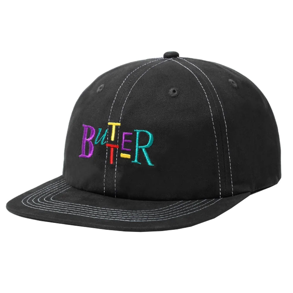 Butter Goods Hat Scope 6 Panel Black