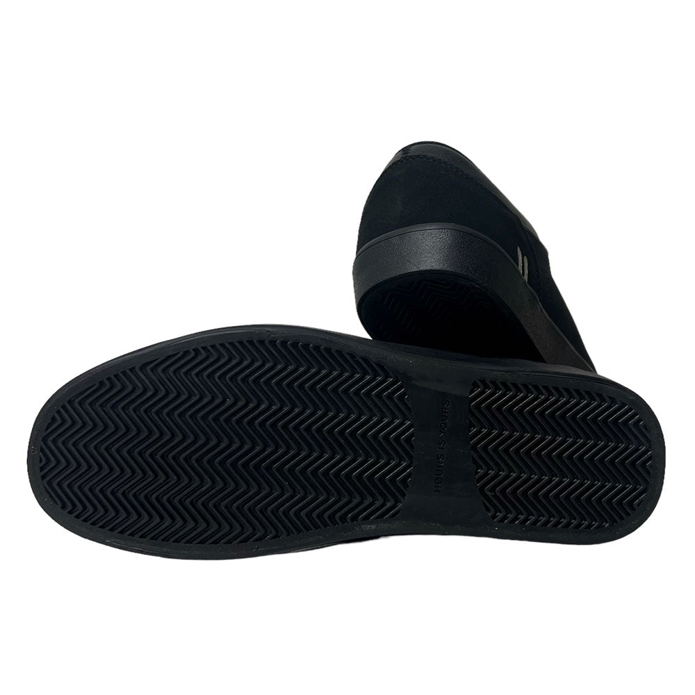 Hours is Yours HRS Bryan Herman Code Jett Black Suede Leather Shoes
