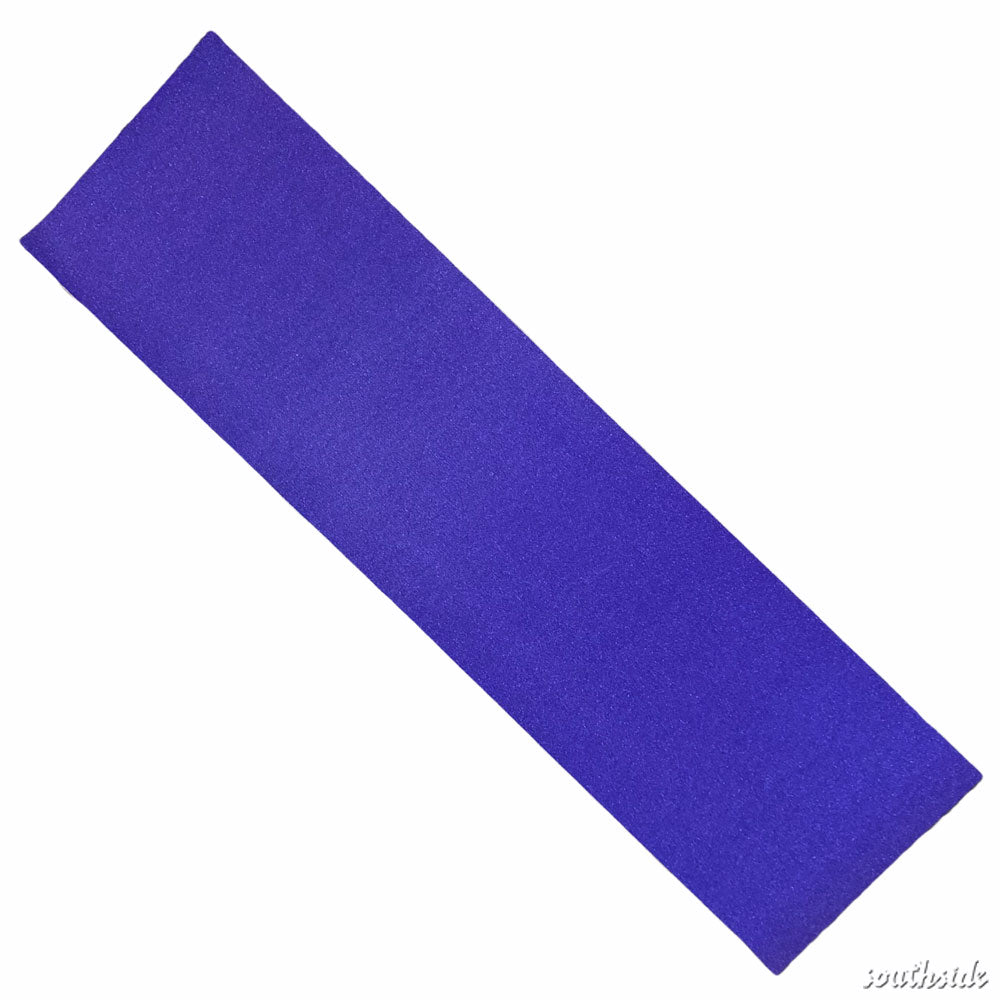 A rectangular, flat, purple foam yoga block is displayed on a white background, featuring a vibrant color similar to MOB Griptape Purple Colors often seen on skateboard grip tape.
