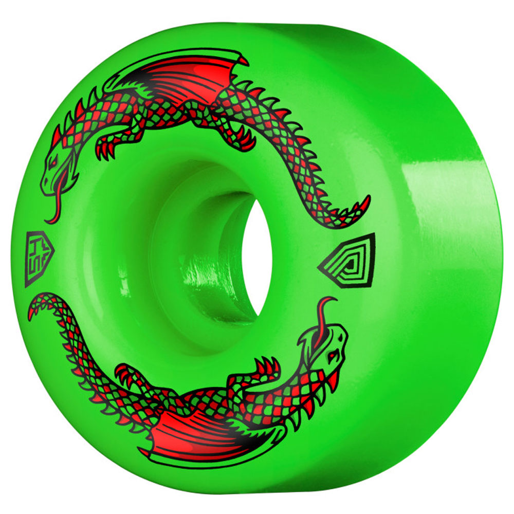 Powell Peralta Wheels Dragon Formula 54mm93A Wide Green