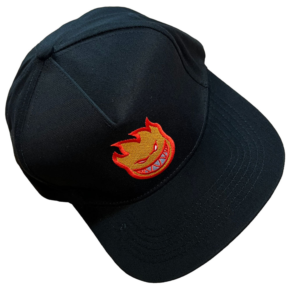 Spitfire Hat Bighead Fill Snapback Black Red Gold