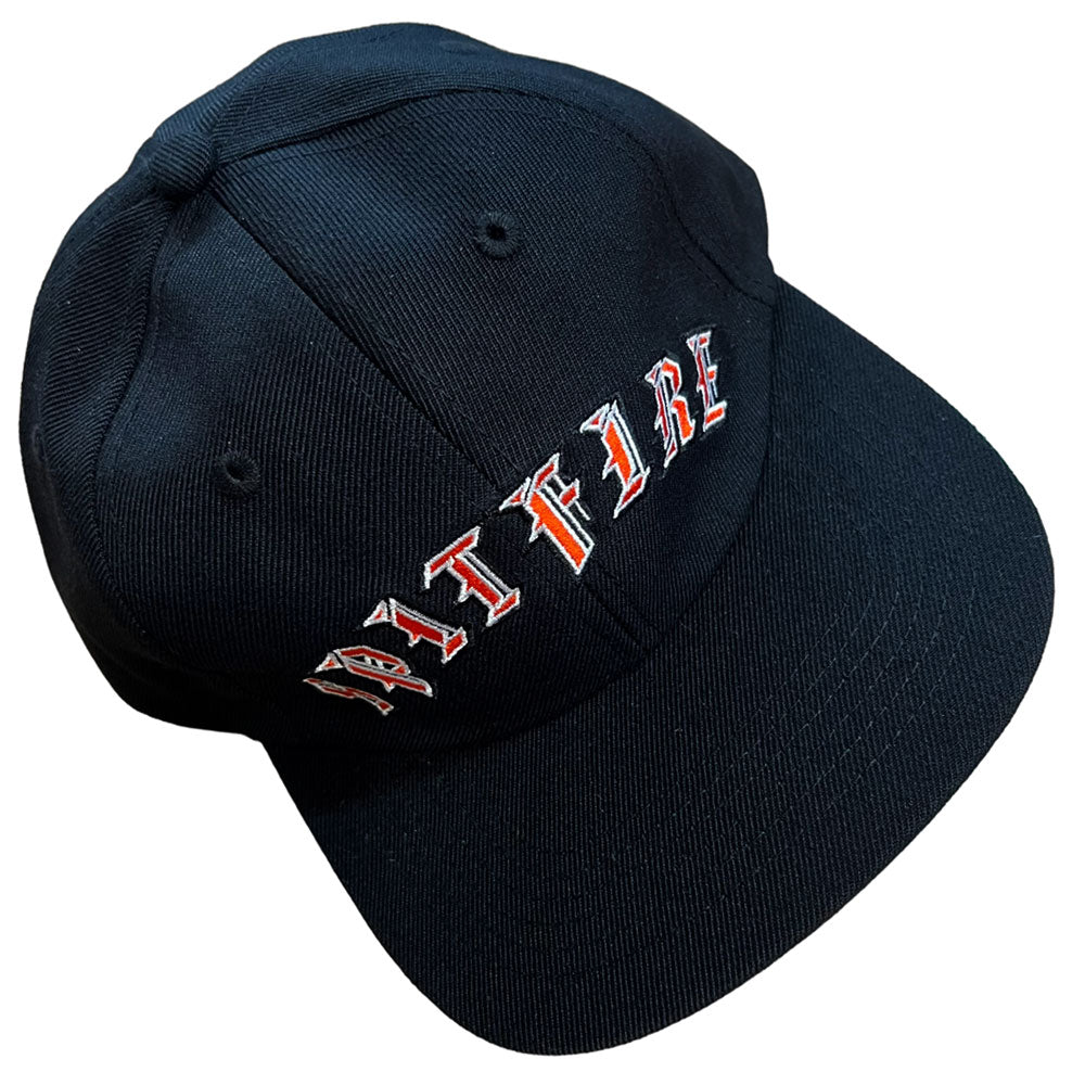 Spitfire Hat Old E Arch Strapback Black Red Green