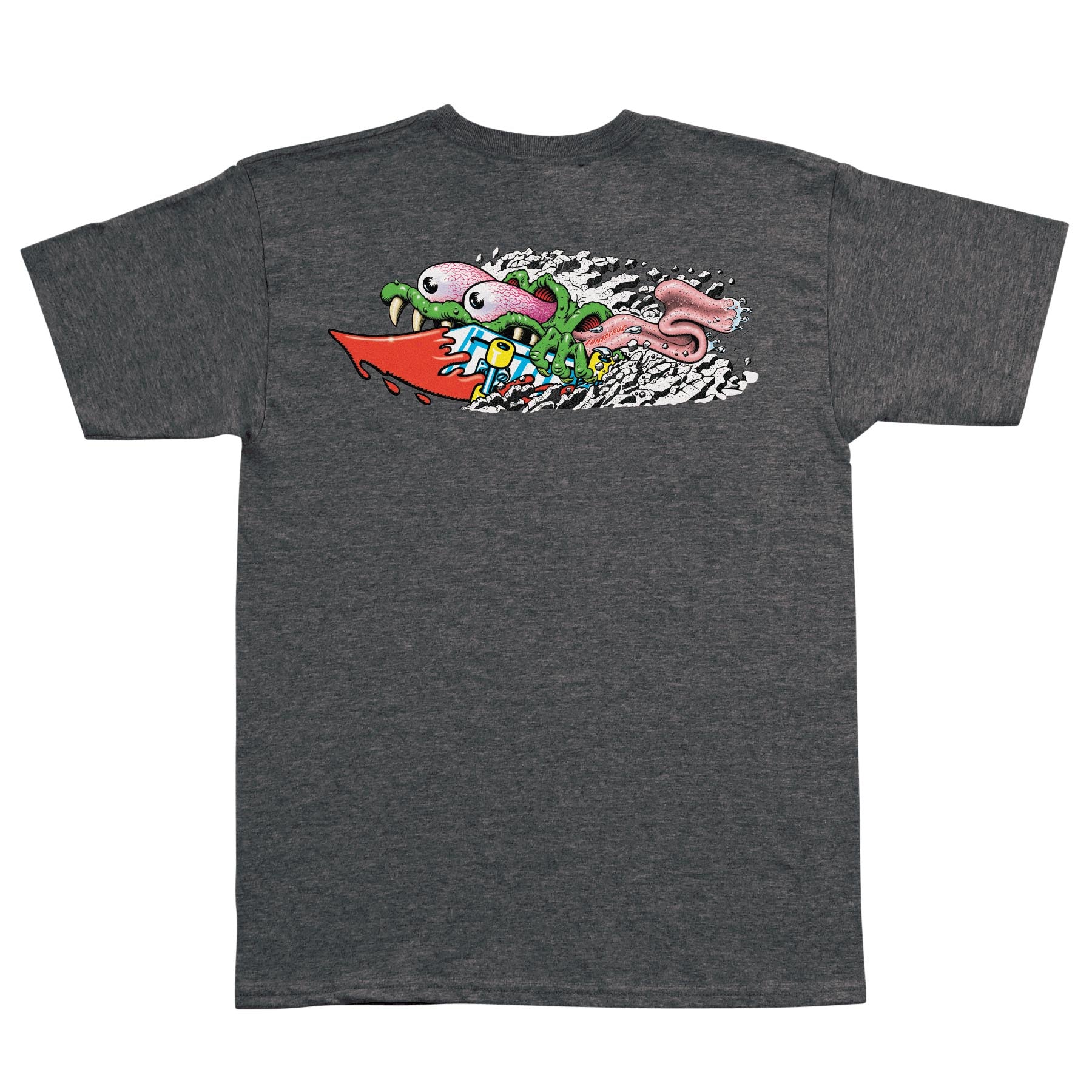 Meek Concrete Slasher S/S Heavyweight T-Shirt Dark Grey Heather
