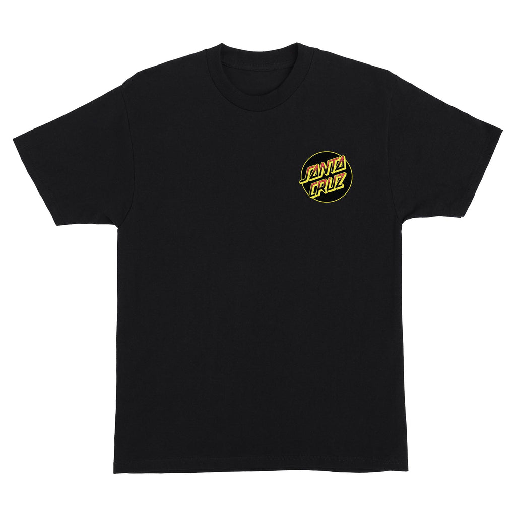 Kendall Wolf Dot S/S Heavyweight T-Shirt Black Mens Santa Cruz