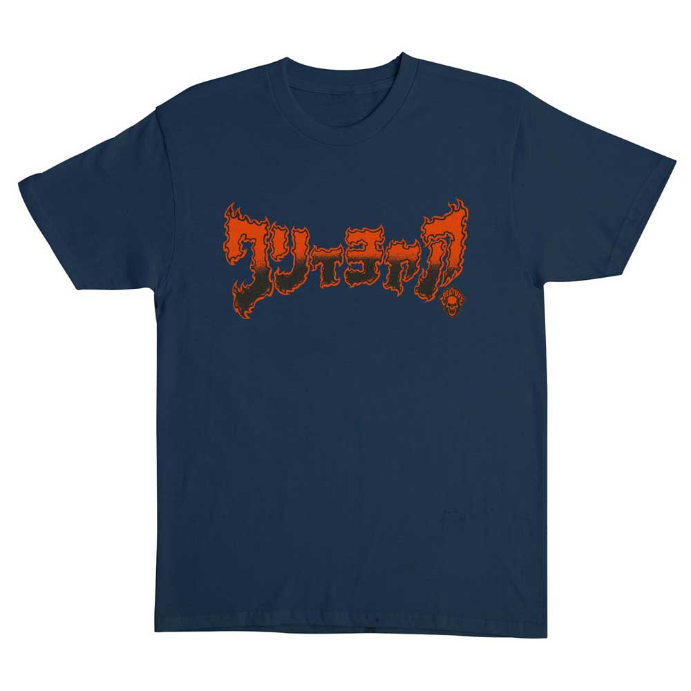 44156270 Fortune Logo Heavyweight Tee Blue Dusk Mens Creature