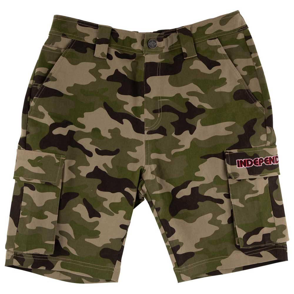44643666 Groundwork Cargo Shorts Camo Bottom Mens Independent