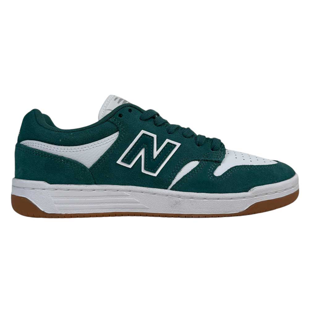 480 NDI New Balance Numeric Skateboarding Shoes Suede Green White