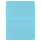 A smooth, rectangular, light blue sheet with rounded corners on white—evoking the sleek style of the 55mm Shin Sanbongi Mini Super Juice Blue 78a OJ Wheels.