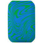 The 56mm Greyson Fletcher Guest Vomit Mini Green Blue Swirl 99a Slime Balls Wheels feature a dynamic green and blue swirl pattern, bringing vibrant style and excitement to every skate session.