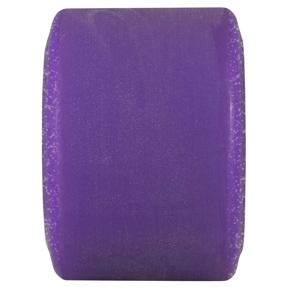 A close-up of a single 60mm Kendall End of the World Reissue OG Slime Purple 78a Slime Balls Wheel, featuring a smooth surface and slightly rounded edges, evokes the classic look of vintage Slime Balls Wheels.