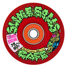 The 60mm SB Ice Light Ups OG Slime Red 78a Slime Balls Wheels feature green, slime-like Skate Sauce text, colorful noodle graphics with a fork and chopsticks, and a TUM YETO SPECIAL 60mm 78A label on the side.