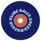 A 66mm SB Ice Light Ups OG Slime Blue 78a Slime Balls Wheels skateboard wheel with an orange center bearing and “SLIME BALLS SPEED WHEELS” in white, wavy text circling the blue wheel.