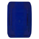 A translucent, deep blue, cylindrical wheel with rounded edges and subtle center ridges, resembling the 66mm SB Ice Light Ups OG Slime Blue 78a Slime Balls Wheels, is displayed on a plain white background.