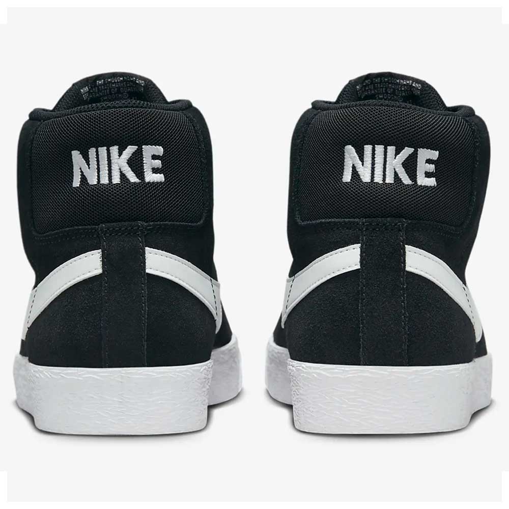 864349002 Black White Blazer Mid Nike SB Suede Skateboarding