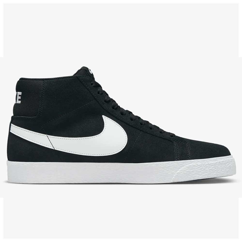 nike blazer black white swoosh