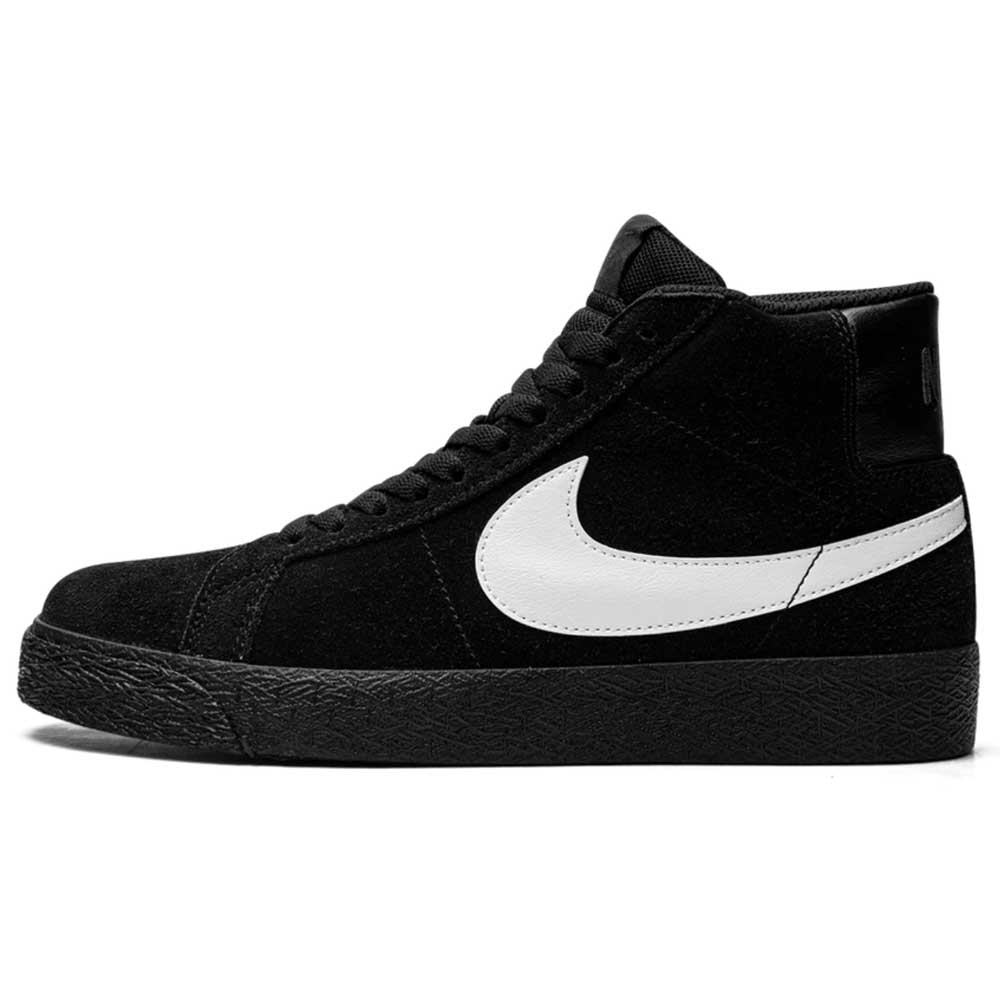 864349007 Black White Black Blazer Mid Nike SB Suede Skateboarding