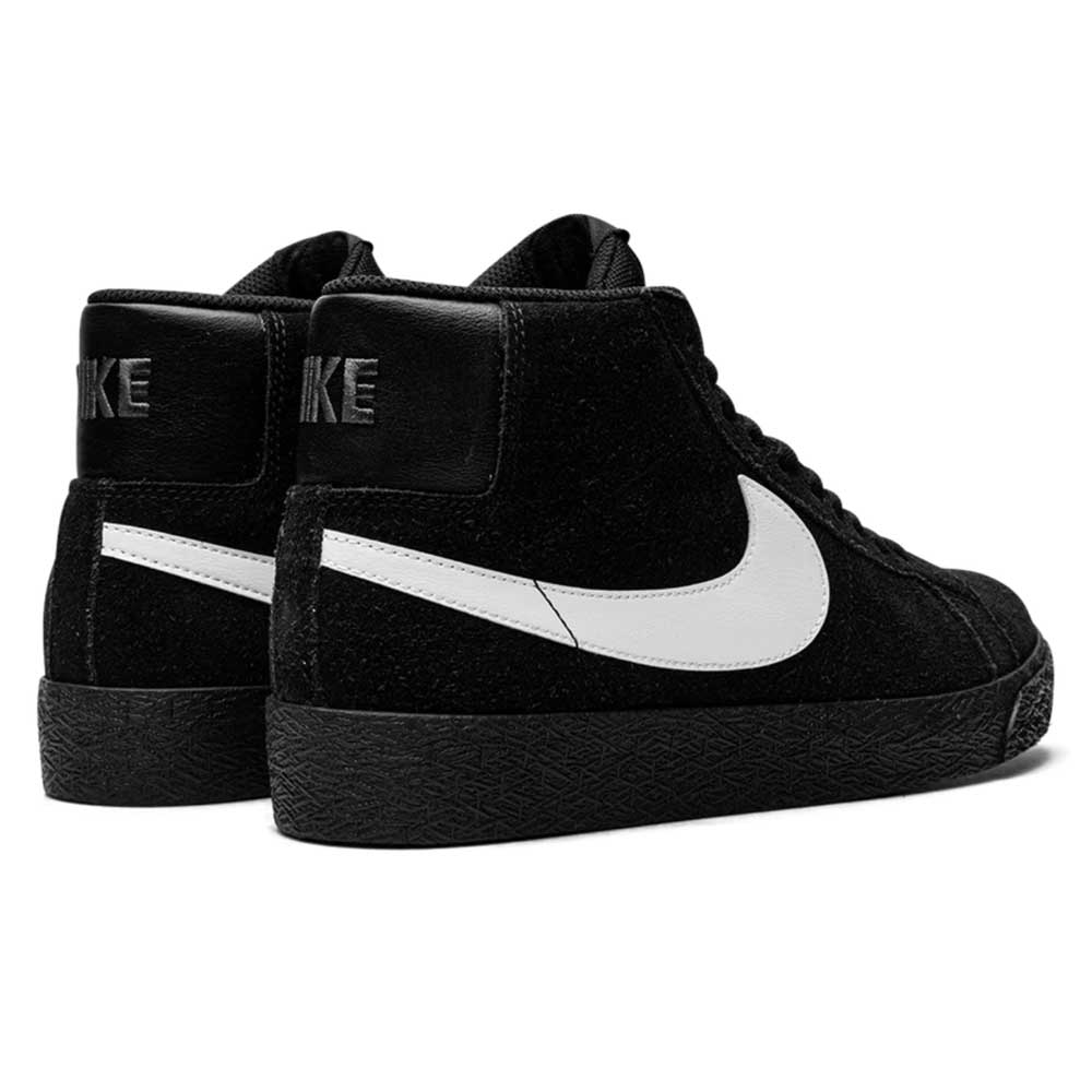 864349007 Black White Black Blazer Mid Nike SB Suede Skateboarding