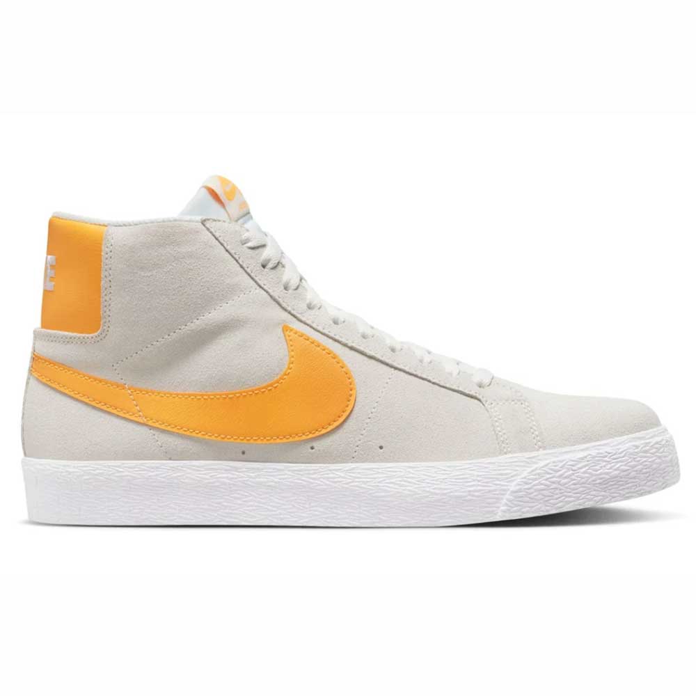 864349110 Summit White Laser Orange Blazer Mid Nike Sb Suede Skateboarding Shoes