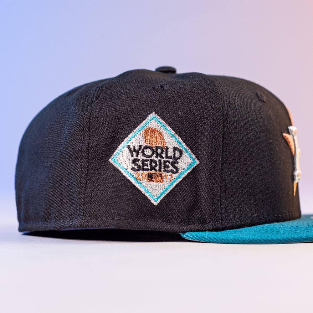 Parrot-ice WS17 Black Teal New Era Hat 5950 Fitted – Southside