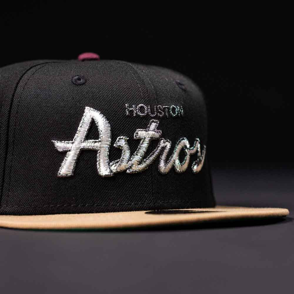 Magic 8 Ball Black Khaki Houston Astros New Era Hat 5950 Fitted