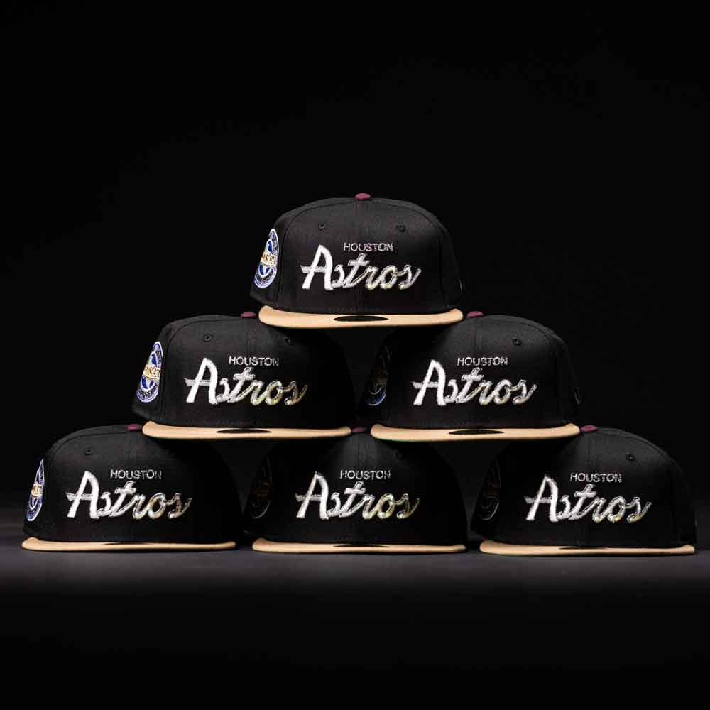 Magic 8 Ball Black Khaki Houston Astros New Era Hat 5950 Fitted
