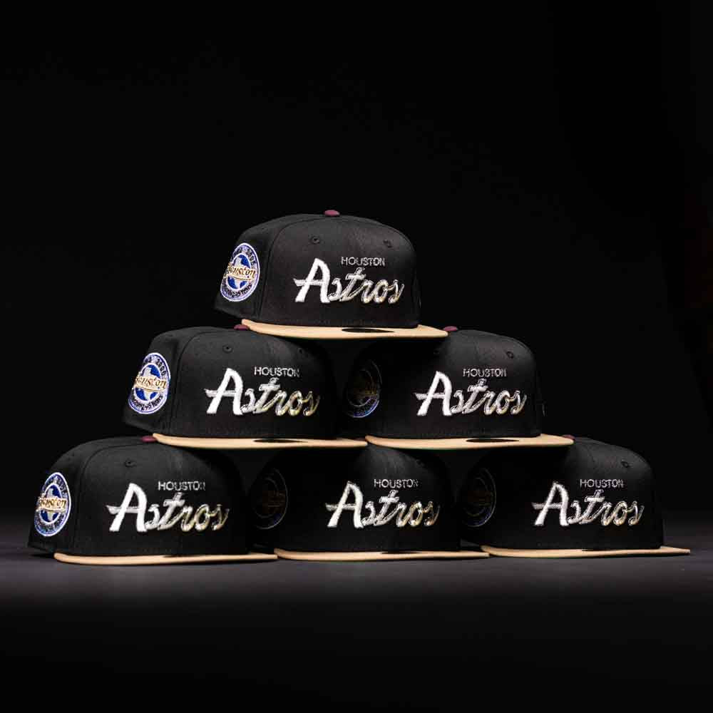 Magic 8 Ball Black Khaki Houston Astros New Era Hat 5950 Fitted