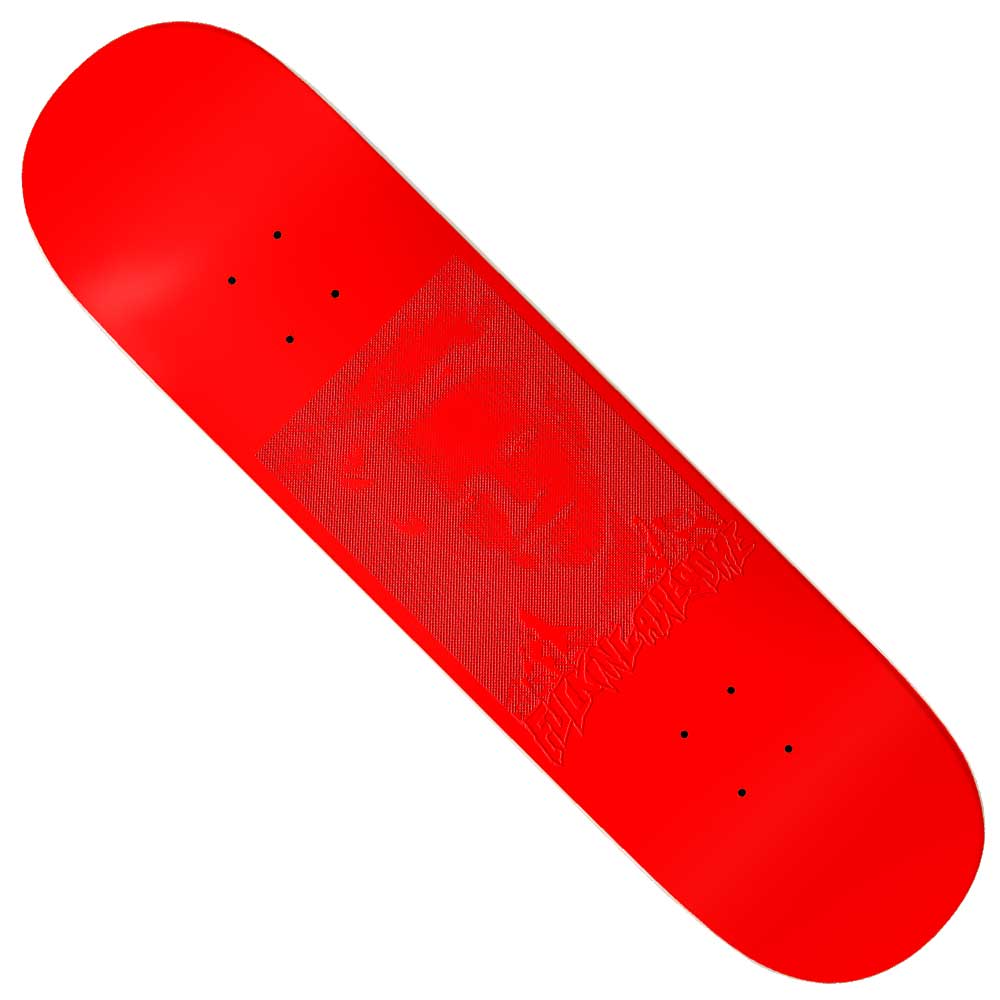 Introducing the AVE Embossed Photo 8.5 FA Skateboard Deck Red—a bold, monochrome deck featuring a subtle, textured portrait embossed at the center. The unique design seamlessly blends with the surface for a distinct and artistic finish.