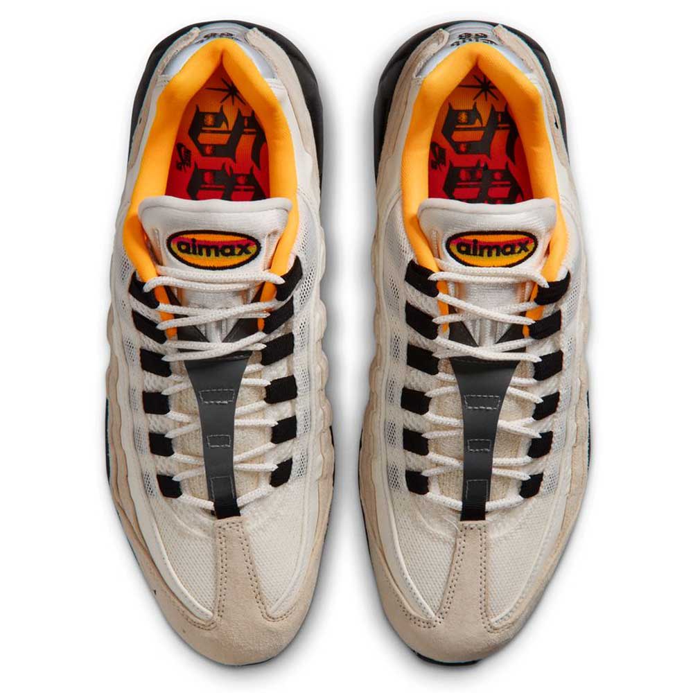 Air Max 95 Sail Black Laser Orange Nike SB Skateboarding Shoes