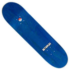 The Andrew Reynolds 8.25x31.87 Icon ATL Baker Skateboard Deck is blue, with a small red and white circular logo near the top and "Andrew Reynolds" in bold white block letters at the bottom right—a simple, minimalist design.