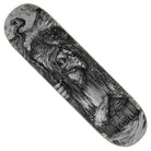The Baekkel Troll 2 Pro 8.6in x 32.11in Creature Skateboard Deck features bold black-and-white forest art of a troll with a pipe, textured line details, and “BEAST” displayed at one end—a unique pro model for skateboarders.