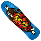 The Barbee Trophy 9.5 Krooked Skateboards Deck features a vibrant blue background adorned with a colorful fish illustration and the word "Krooked" displayed on a banner, making it a standout addition to any skateboard deck collection—perfect for fans of the iconic Barbee Trophy series.