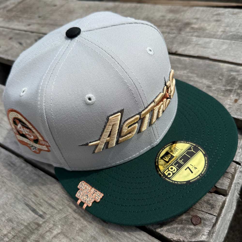 El Guero Gray Green 45th Houston Astros New Era Hat 5950 Fitted
