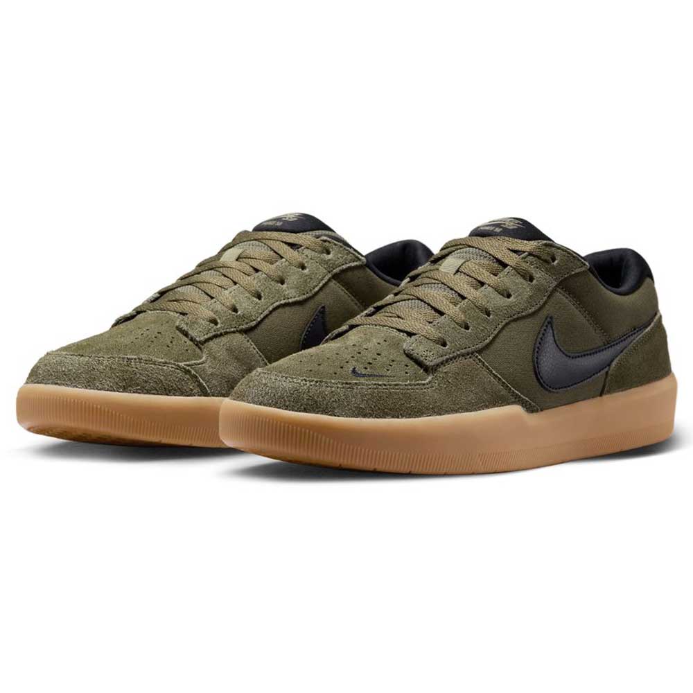 Black Medium Olive IQ8398200 Force 58 Nike SB Suede Skateboarding